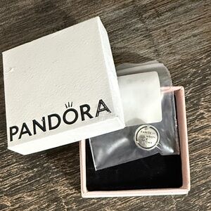 Pandora Silver Family Charm- Family is where love grows- NEW